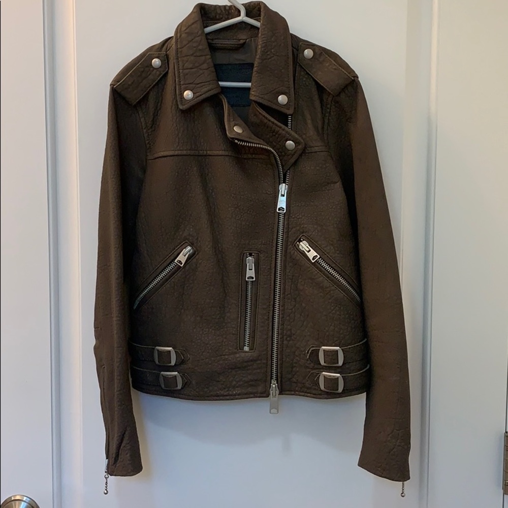 All Saints Watson Biker Leather Jacket